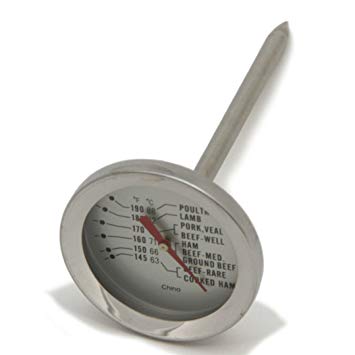 Chef Craft 140-190-Degree Stainless Steel Meat Thermometer