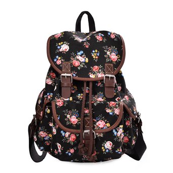 Douguyan Lightweight Backpack for Teen Young Girls Cute Backpack Print Rucksack