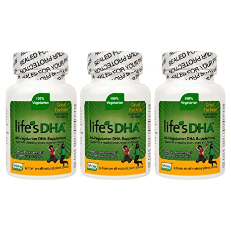 Martek Life's DHA 100mg All-Vegetarian DHA Supplement - 90 Softgels (Pack of 3)
