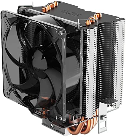 Pccooler S90F Premium CPU Air Cooler with 4 Heatpipes - Super Power CPU Heatsink - TDP 135w - 92mm PWM Fan Suitable for Mini PC Case, Intel Core i7/i5/i3, AMD Series