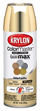 Krylon K15151002 Gold Interior and Exterior Decorator Paint - 12 oz. Aerosol