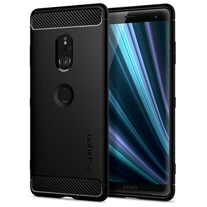 Spigen Rugged Armor Designed for Sony Xperia XZ3 Case (2018) - Matte Black