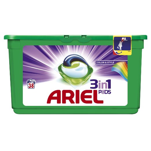 Ariel 3 in 1 Pods Colour Washing Tablets, 114 Washes - Pack of 3