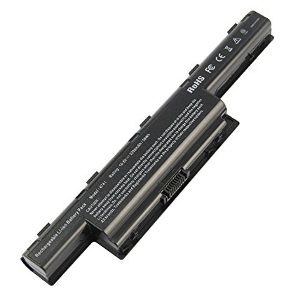USTOP New Laptop Replacement Battery for GATEWAY AS10D AS10D31 AS10D41;5200mAh;6 cells