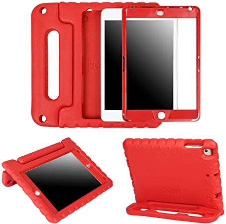 HDE iPad Mini 5 & 4 Case for Kids with Built in Screen Protector - Shockproof Handle Stand with Apple Pencil Holder Compatibile with New iPad Mini 5th Generation and iPad Mini 4th Generation Tablet