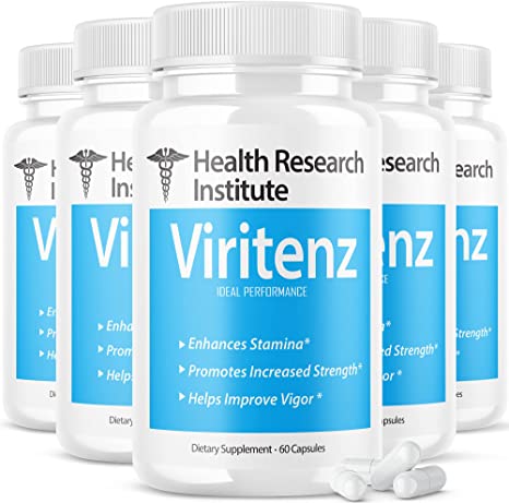 (5 Pack) Viritenz for Men Male Pro XL Performance One Bottle New Formula Pills Viritenze (300 Capsules)