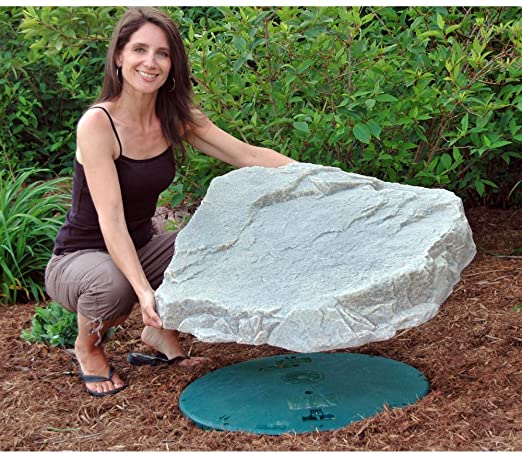 Fake Rock Septic Cover Model 108 Sandstone