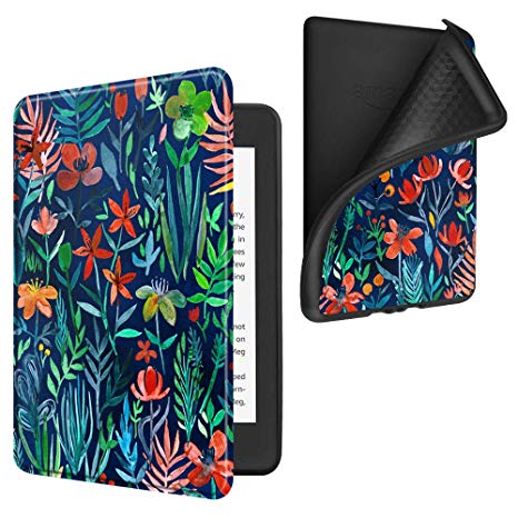Fintie Case for All-New Kindle Paperwhite (10th Generation, 2018 Release) - Slim Lightweight Cover with Soft Flexible TPU Back Case Auto Sleep/Wake for Amazon Kindle Paperwhite E-Reader, Jungle Night