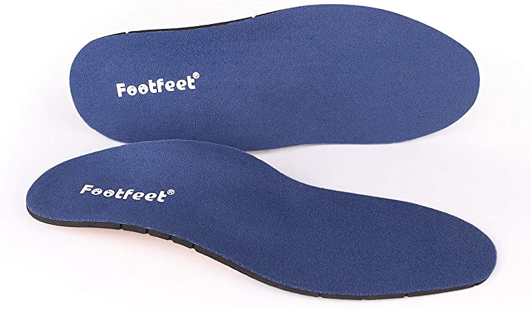 Footfeet Orthotic Insole，Shoe Inserts Odorless Breathable Light Weight for Plantar Fasciitis, Foot Pain, Heel Pain and Pronation Relief L(10-11)