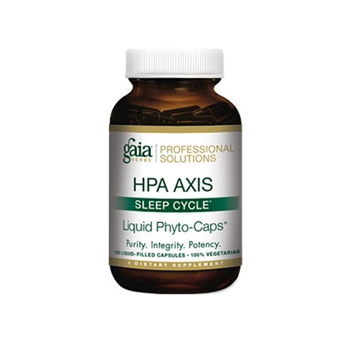 Gaia Herbs Professional Solutions HPA Axis Liquid Capsules, Sleep Cycle, 120 Count