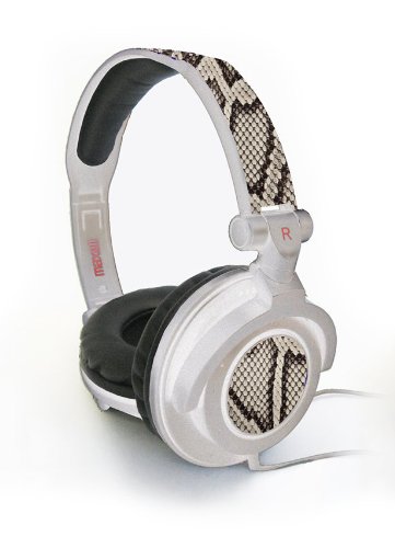 Maxell 190228 Amplified BW Python Headphones - White Band