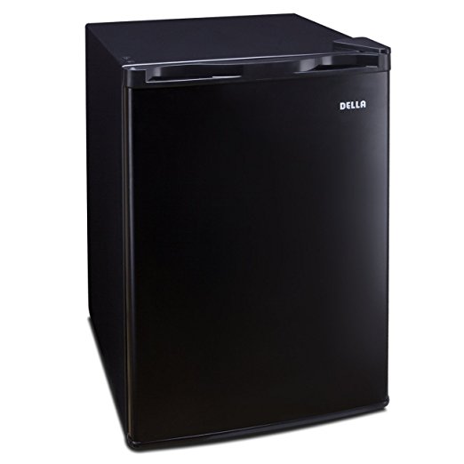 DELLA 048-GM-48309-BK 2.6 cu. ft. Refrigerator/Freezer, Black