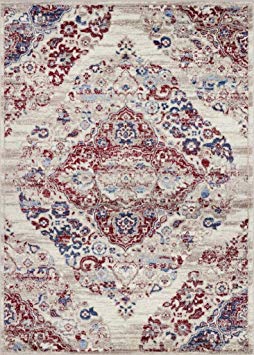 Persian Rugs 4620 Pearl Distressed 8x10 Area Rug Carpet Large New