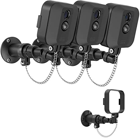 Koroao Anti-Theft Chain Only for Blink XT2/XT, 360 Degree Adjustable Security Wall Mount Bracket for Outdoor Indoor Using Compatible with Blink XT2/XT Camera (3-Pack)