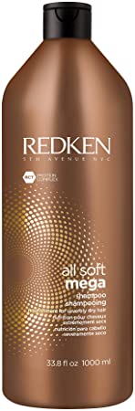 Redken All Soft Mega Shampoo (Nourishment for severely Dry Hair), 33.799999999999997 ounces