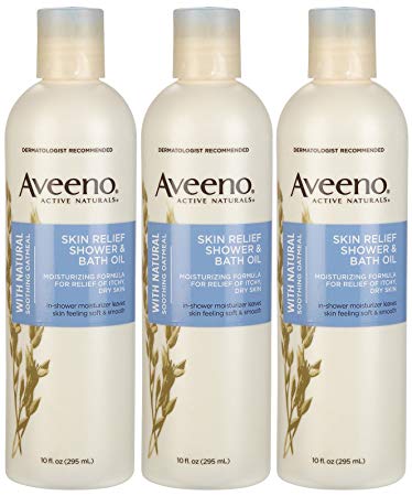 Aveeno Skin Relief Shower & Bath Oil - 10 oz - 3 pk