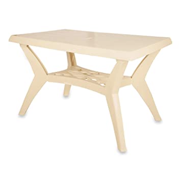 National Jaipur Roma Four Seater Dining Table (Plastic,Beige)