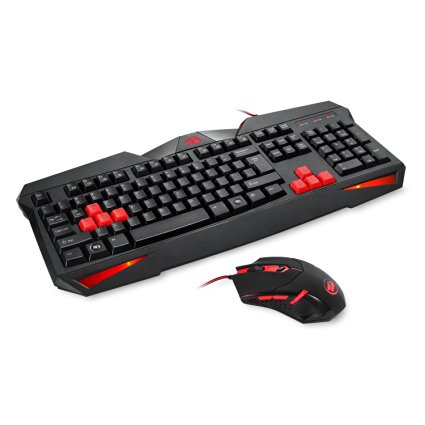 Redragon CENTROPHORUS Gaming PC Multimedia Keyboard and Mouse set