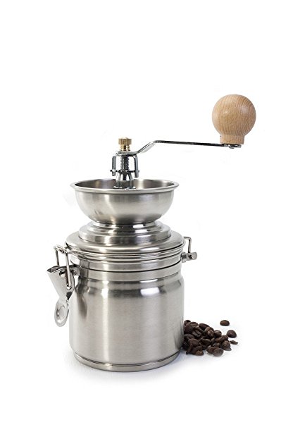 Stainless Steel 17 ounce Manual Coffee Grinder