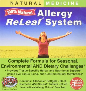 Allergy ReLeaf System - 2 Bottles (Allertonic & Quercetin) Herbs Etc 60 60 Softgel