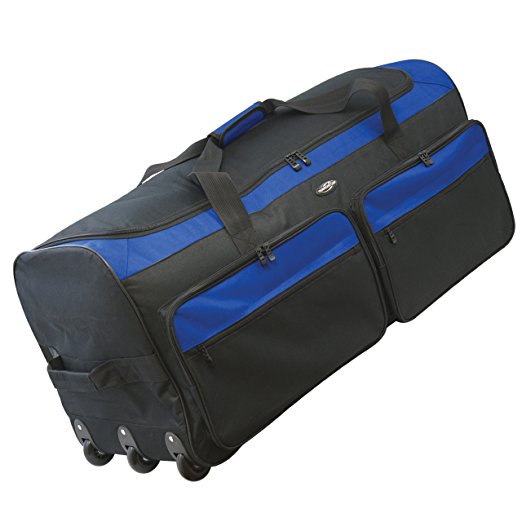 Travelers Club Luggage Space Saver 36 Inch Tri-fold Rolling Locker Duffel Bag