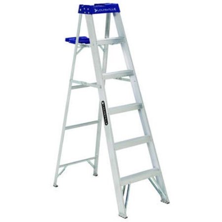 Louisville Ladder AS2106 250-Pound Duty Rating Aluminum Stepladder, 6-Feet