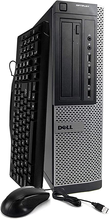 Dell OptiPlex 990 Desktop Computer Bundle With New Periphio WIFi Adapter - Intel Quad Core i5 3.1GHz, 16GB RAM, 1TB Hard Drive, DVD-RW, New Periphio USB WiFi Adapter (300Mbps), Windows 10 (Renewed)