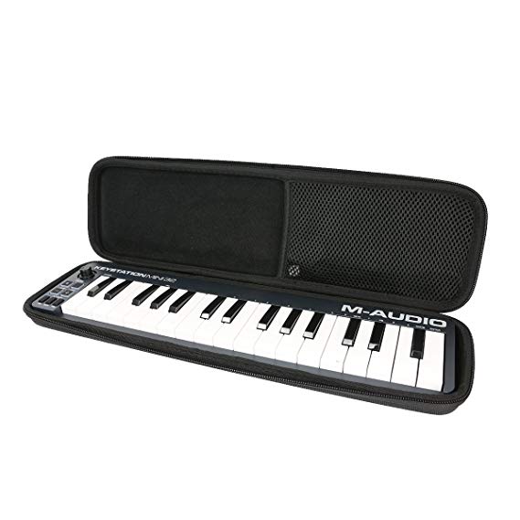 Hard Case For M-Audio Keystation Mini 32 II Ultra-Portable 32-Key USB MIDI Keyboard Controller by Khanka