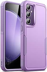 JETech Case for Samsung Galaxy S23 FE 6.4-Inch, Heavy Duty Dual-Layer Protection, Rugged Tough Shockproof Phone Cover with Matte Design (Light Purple)