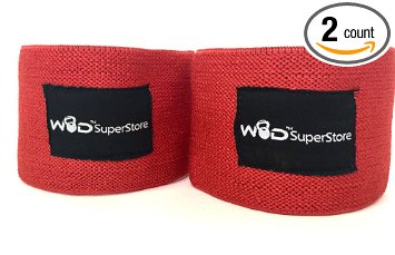 WOD SuperStore (1 Pair/2 Cuffs) Arm Compression Sleeves for Elbow Support in Weightlifting and Strength Training
