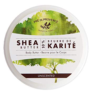 Pre de Provence Body Butter Enriched with 10% Shea Butter for Soothing & Moisturizing Dry Skin - Unscented