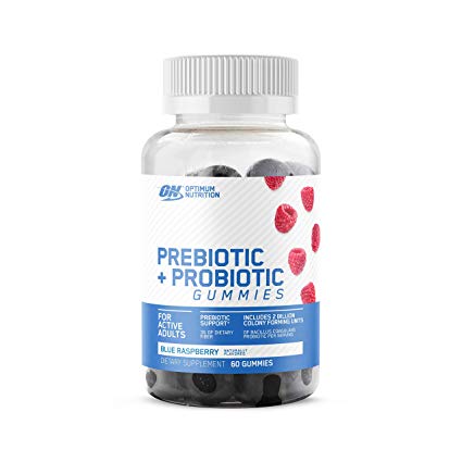 Optimum Nutrition Prebiotic & Probiotic Gummies to Support Digestive Health for Men & Women, 30 Servings