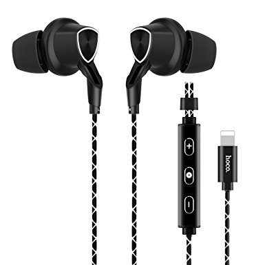 HOCO L4 Lightning Earphone Earbuds Headset Headphone - Wired Remote Volume Control No Mic Included