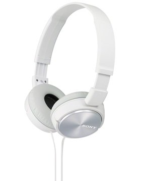 Sony Premium Lightweight Extra Bass Stereo Headphones (White)