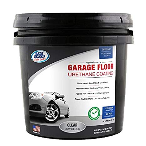 Rain Guard Water Sealers SP-1506 Clear Low Gloss Garage Floor Urethane Sealer Single Part Ready to USE Covers up to 200 Sq. Ft. 1 Gallon
