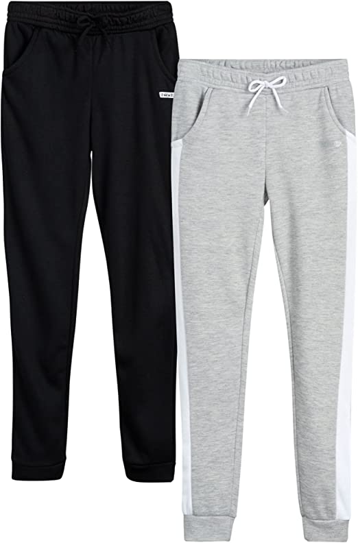 Hind Girls’ Sweatpants – 2 Pack Basic Active Fleece Fashion Jogger Casual Pants (4-16)