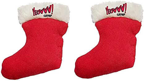 Yeowww! Duckyworld 100% ORGANIC Flower Leaf Catnip Cat Toy Christmas 2 Stockings