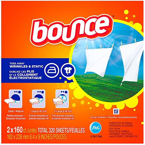 An Item of Bounce Fabric Softener Dryer Sheet Outdoor Fresh (2 x 160 ct.) - Pack of 1