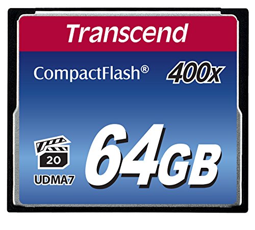 Transcend 64GB Compact Flash Memory Card 400x (TS64GCF400)