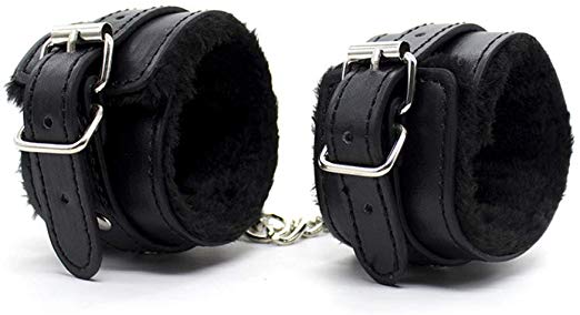 Soft Fur Leather Handcuffs Cosplay Costume Hand Cuffs