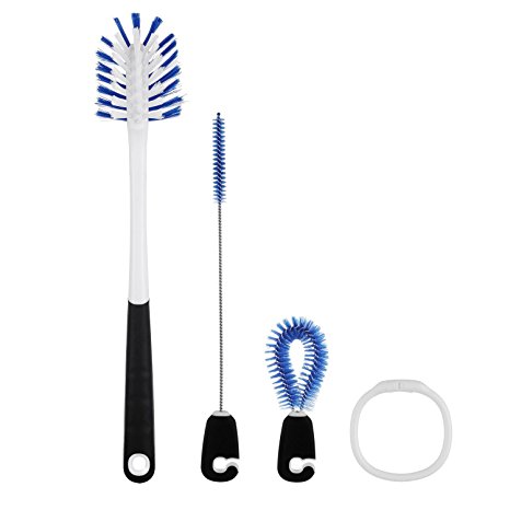 Water Bottle Straw Cleaning Brush Set with Long Handle, Alink 3 IN 1 Home Cleaning Kit