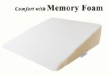 InteVision Foam Wedge Bed Pillow 26 x 25 x 75 with High Quality Removable Cover