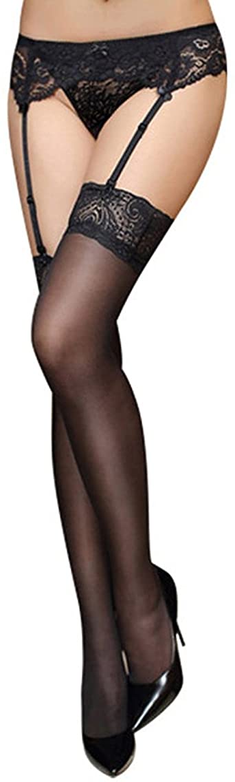 APIKA Garter Belt Lace Hosiery Sexy Thigh High Stockings