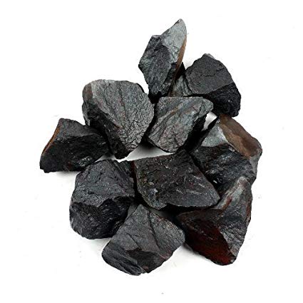 Crystal Allies Materials: 1lb Bulk Rough Hematite Stones from Brazil - Large 1" Raw Natural Crystals for Cabbing, Cutting, Lapidary, Tumbling, and Polishing & Reiki Crystal HealingWholesale Lot