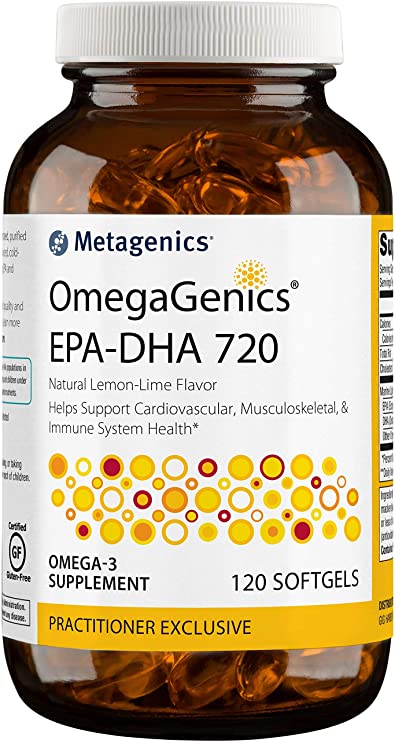 Metagenics - OmegaGenics® EPA-DHA 720 – Omega-3 Fish Oil – Daily Supplement (120 Softgels)