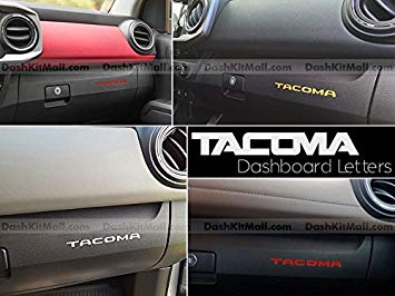 Toyota Tacoma 2016 2017 Dashboard Letter Insert Not Decals - Chrome