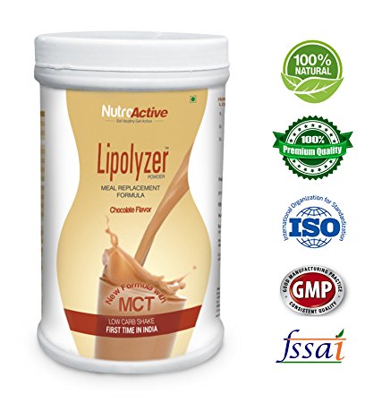 NutroActive Lipolyzer Meal Replacement (454 gm) Low Carb Shake, Weight Loss Shake