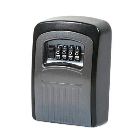KeyGuard SL-592 Heavy Duty Wall Mounted Lock Box with Up to 10,000 Different Combinations, Black