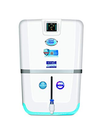 KENT Prime Plus 8-litres Wall Mountable RO UV UF TDS Controller (White) 20-LTR/hr Smart Water Purifier