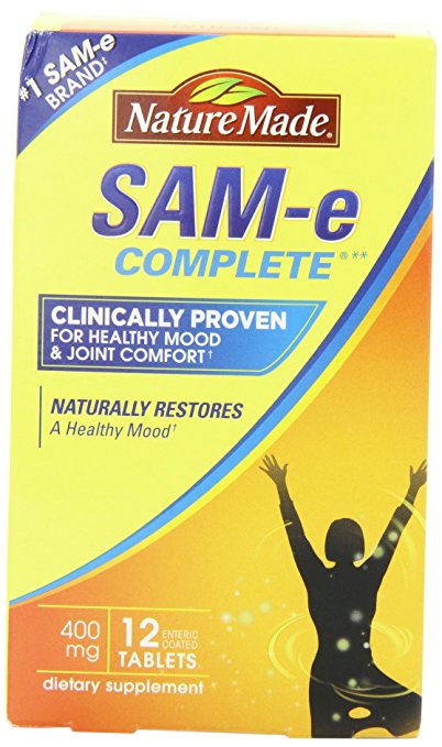 Nature Made SAM-e 400mg Double Strength, 12 Enteric Coated Tablets